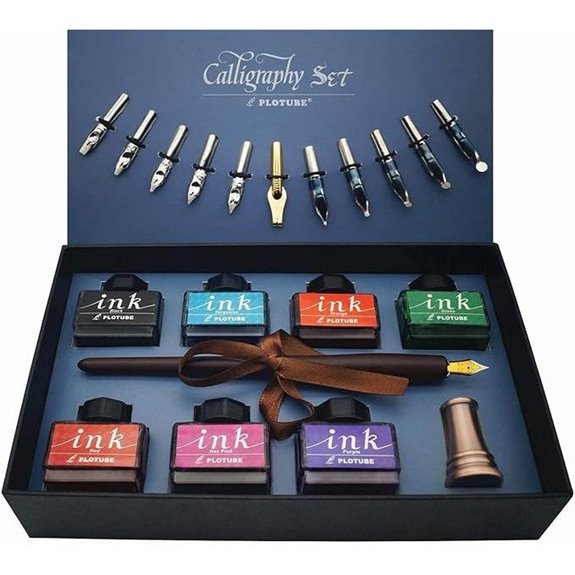 Calligraphy Pen Set with Nibs and Ink Bottles