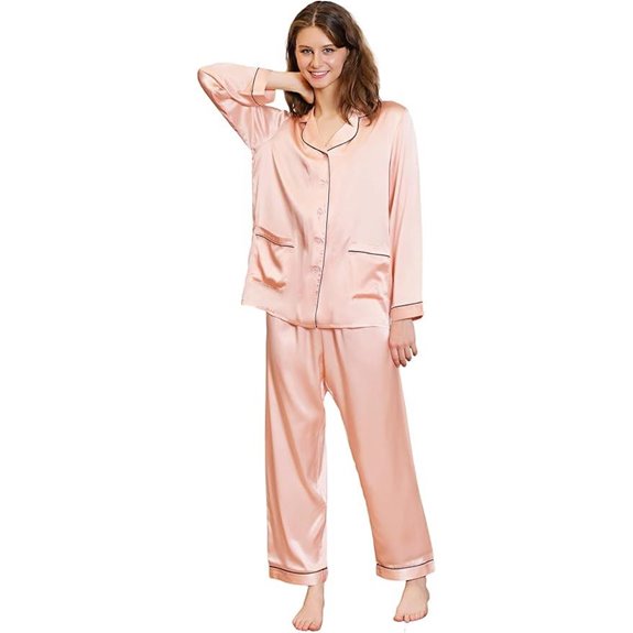 COLD POSH Silk Pajamas Set for Women