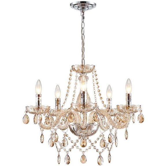 Saint Mossi 5-Light K9 Crystal Chandelier