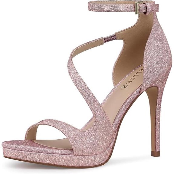 Stiletto Women High Heels with Peep Toe Straps