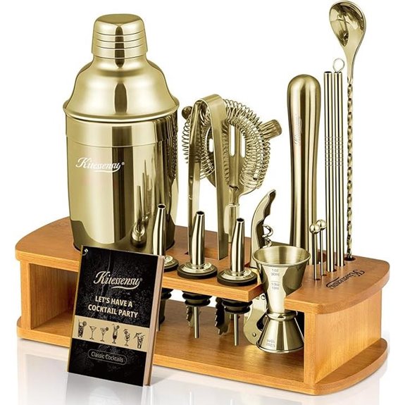 KITESSENSU Cocktail Shaker Set with Stand
