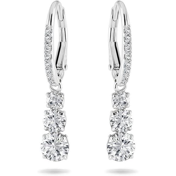Swarovski Stilla Attract Trilogy Drop Earrings