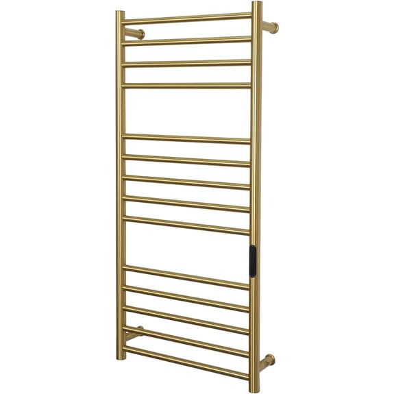 Luxury 14-Bar Wall-Mounted Towel Warmer Rack