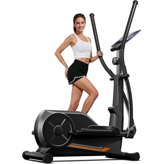 elliptical with resistance lcd