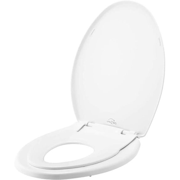 Little2Big Elongated Toilet Seat with Training Seat