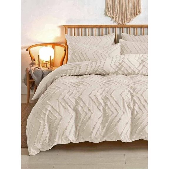 Nanko Queen Duvet Cover Set with Embroidery