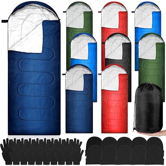 Tranqun 30 Pcs Emergency Sleeping Bags and Accessories