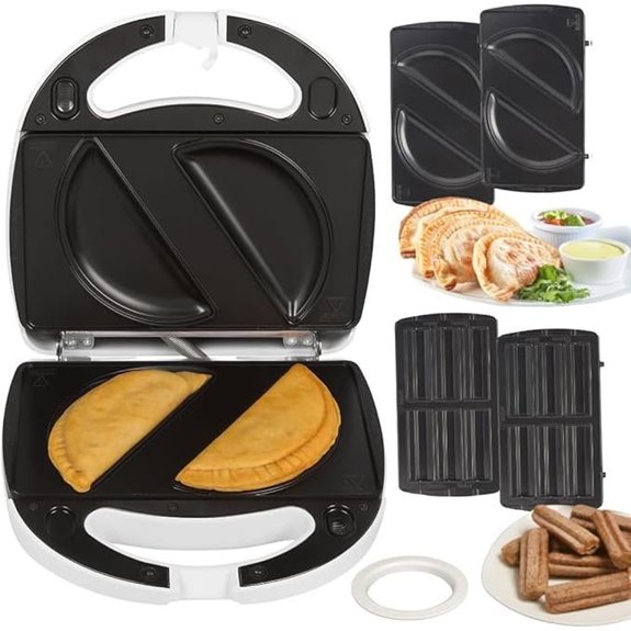 Empanada & Churro Maker with Removable Plates