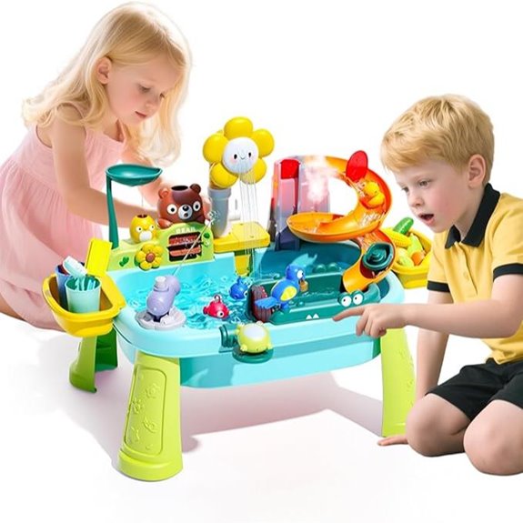 Upgraded Toddler Water & Sand Table with Pump & Accessories