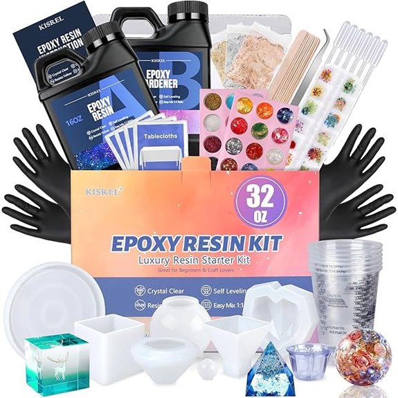 KISREL Epoxy Resin Kit with Molds and Supplies