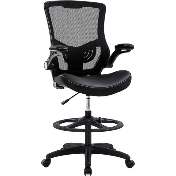 BestOffice Ergonomic Drafting Chair with Flip Up Arms