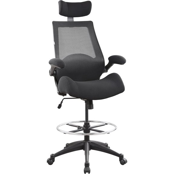 Boliss High-Back Drafting Office Chair with Lumbar Support