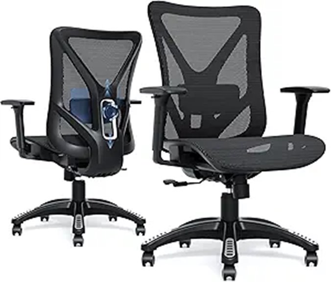 Ergonomic Mesh Office Chair with Lumbar Support