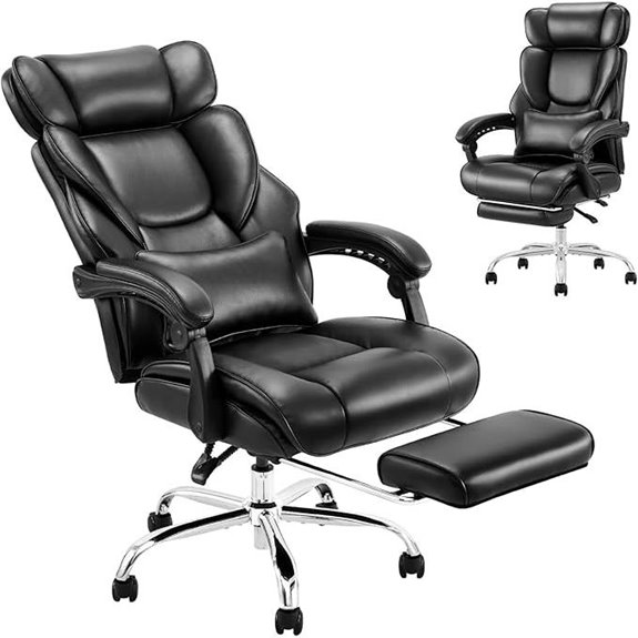 COLAMY Ergonomic Office Chair with Reclining & Footrest