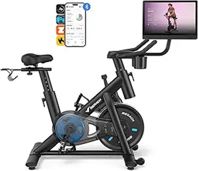 MERACH Exercise Bike with App and Tablet Mount