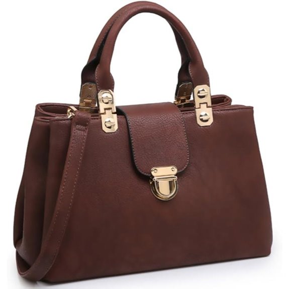 Dasein Women's Vegan Leather Tote Handbag