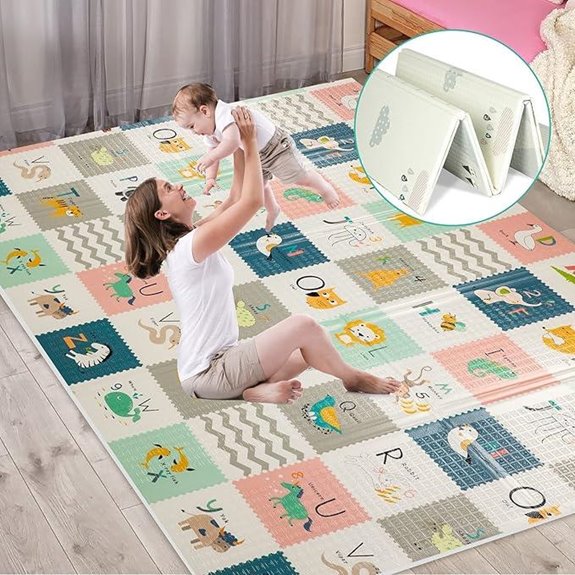 FLAGAV Extra Large Waterproof Baby Play Mat