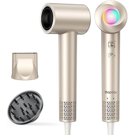 Ionic Hair Dryer with Diffuser Fast & Frizz-Free