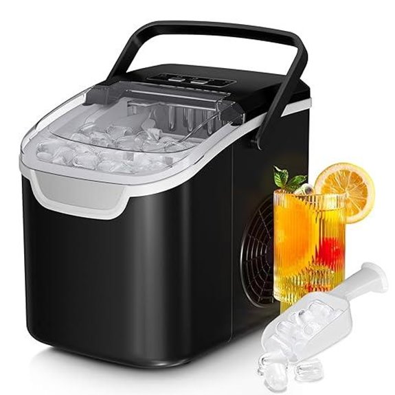 Countertop Ice Maker 8 Cubes in 6 Min Portable