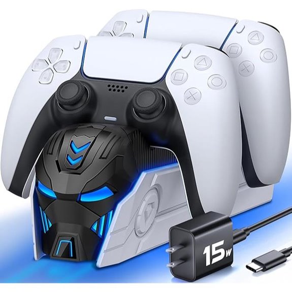 PS5 Controller Charger with Fast Charging Adapter