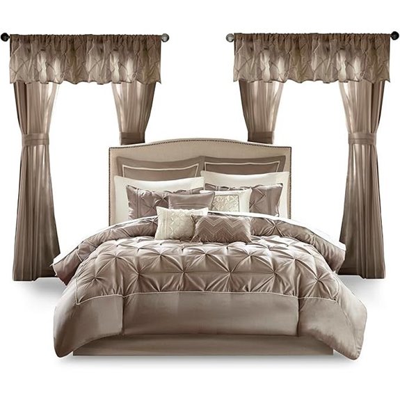 Madison Park Faux Silk Comforter Set with Accessories