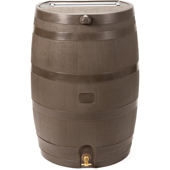 RTS 50-Gallon Rain Barrel with Brass Spigot