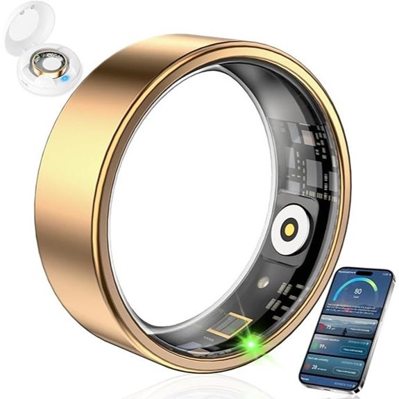 Smart Ring Fitness Tracker with Heart Rate & Sleep