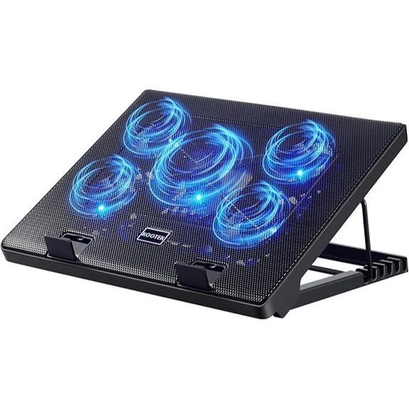 Kootek Laptop Cooling Pad with 5 Fans and Adjustable Stand