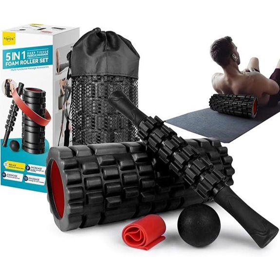 5-in-1 Deep Tissue Foam Roller Set