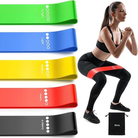 Resistance Bands 5-Pack for Exercise and Fitness