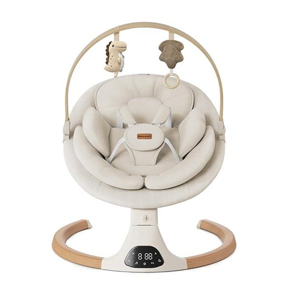 Monamii Baby Swing with 5 Speeds & Lullabies