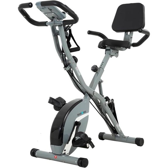 Stationary Exercise Bike 5-in-1 Foldable Indoor Cycling