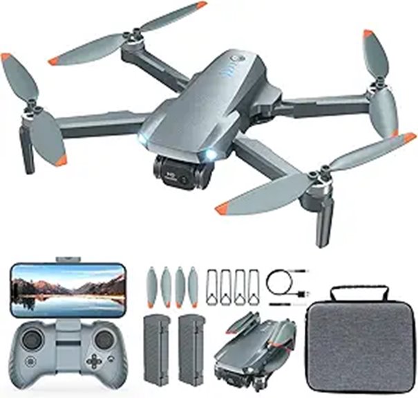 FPV Drone with Camera Foldable 2 Batteries