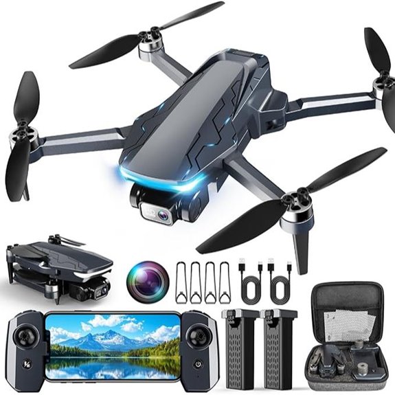 GPS Drone with Camera 2K Foldable 5G Auto Return