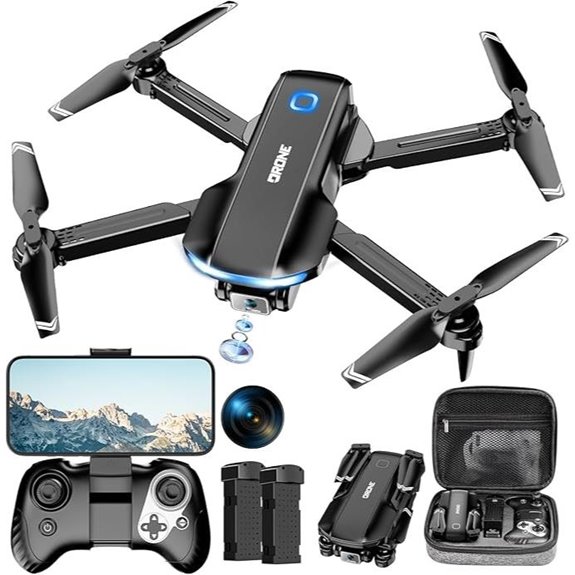 Foldable HD Camera Drone with 360° Flip and GPS