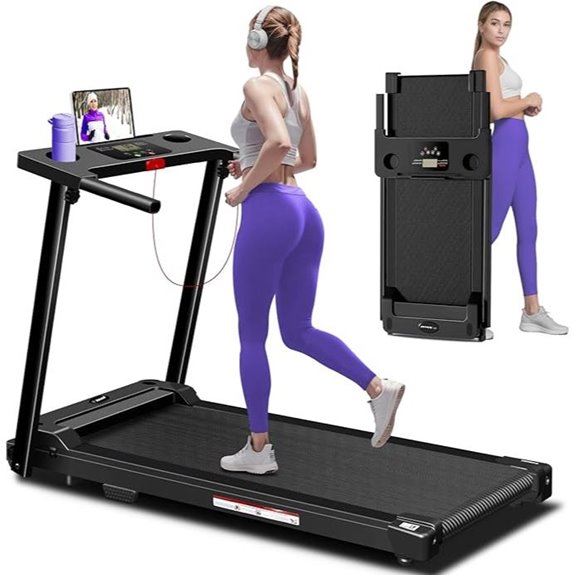 Portable Folding Treadmill with LED Display