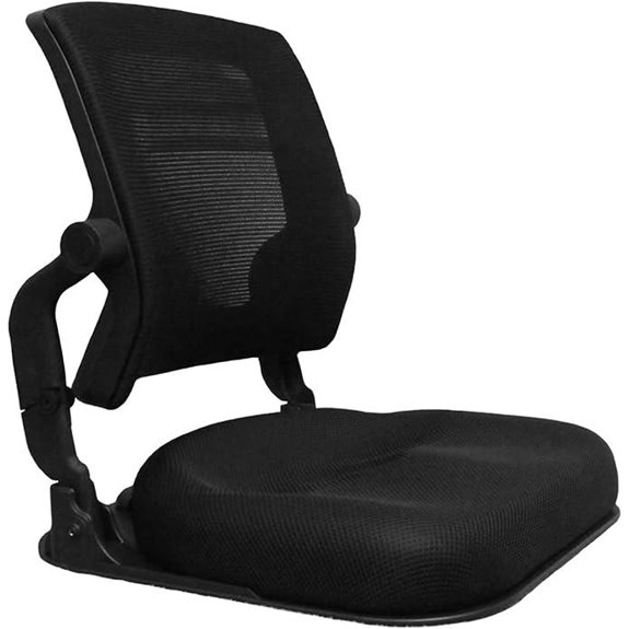 Foldable Orthopedic Floor Chair with Back Support
