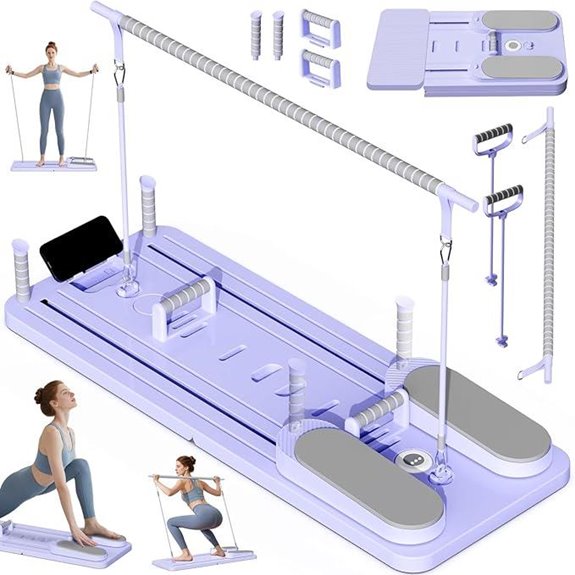 Foldable Pilates Reformer Board for Home Workouts