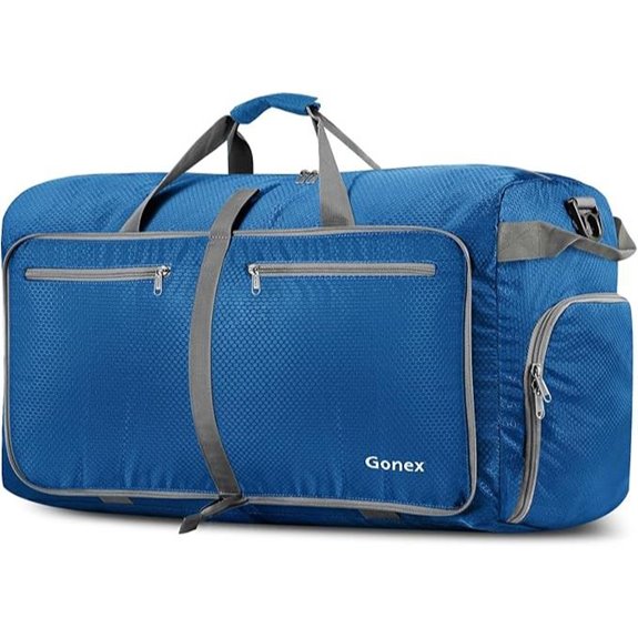 Gonex Foldable Travel Duffle Bag with Shoes Compartment