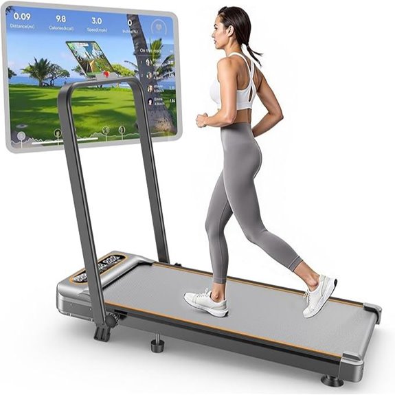 Foldable 3.5HP Treadmill with Incline and Remote