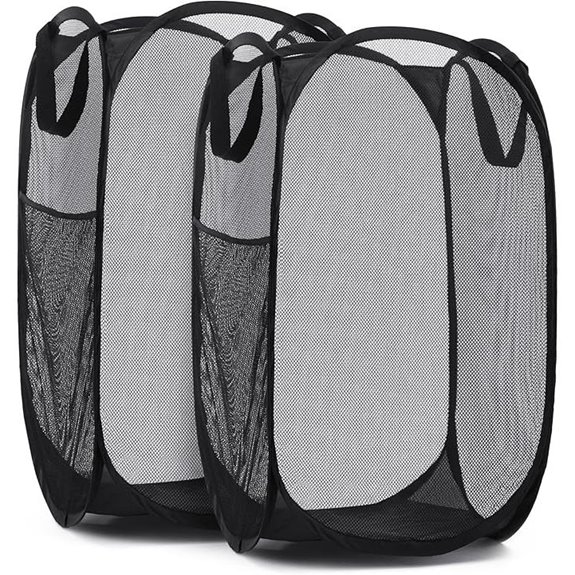 Collapsible Mesh Laundry Hamper (2-Pack)