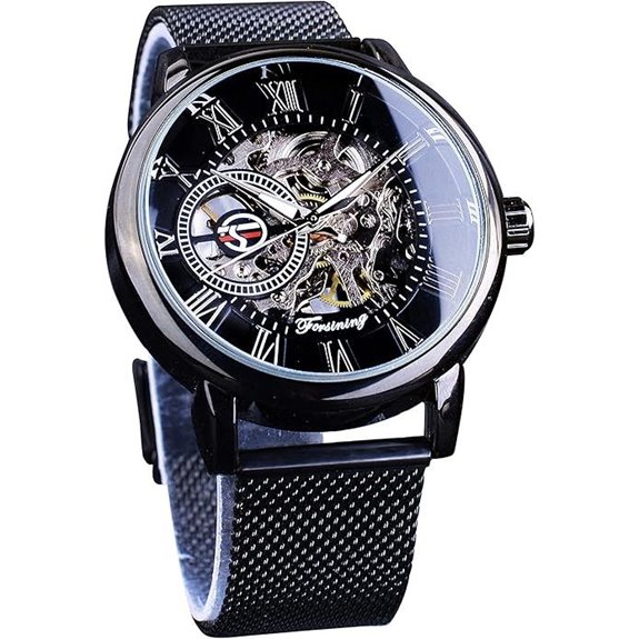 FORSINING Men's Skeleton Mechanical Watch