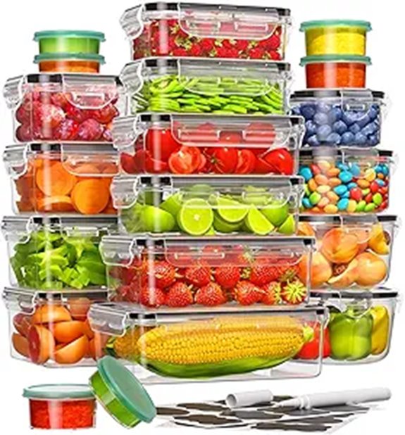 40-Piece BPA-Free Food Storage Containers Set