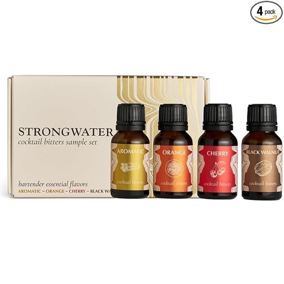 Strongwater Cocktail Bitters Set – 4 Bottles 32 Cocktails