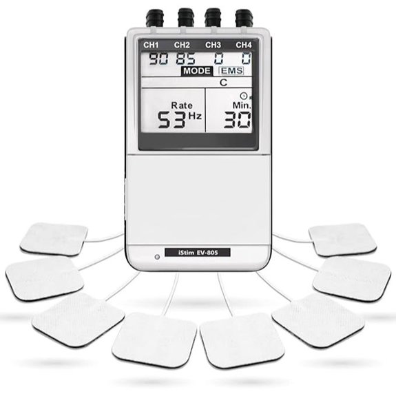 iSTIM EV-805 TENS EMS 4-Channel Muscle Stimulator