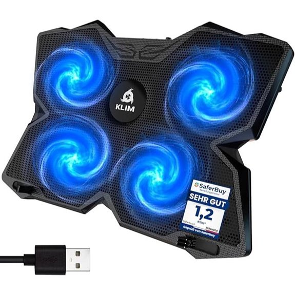 KLIM Wind Laptop Cooling Pad with 4 Fans