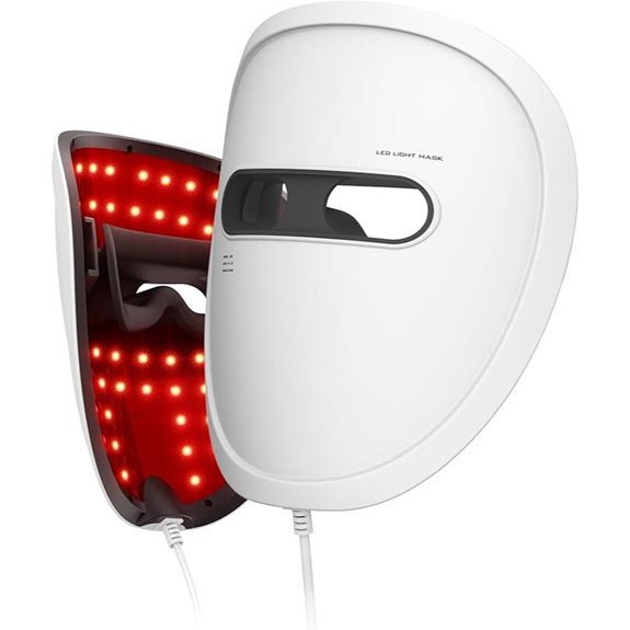 LED Face Mask Light Therapy with 4 Modes