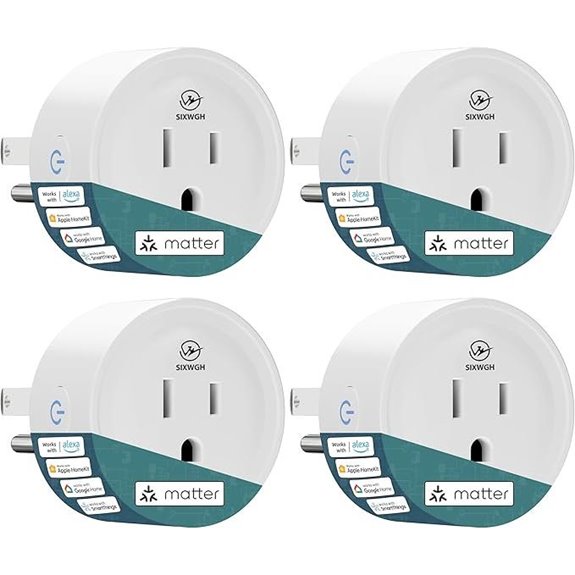 Smart Plug Matter Compatible 4-Pack