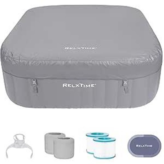 Inflatable Hot Tub for 4-6 People with Jets