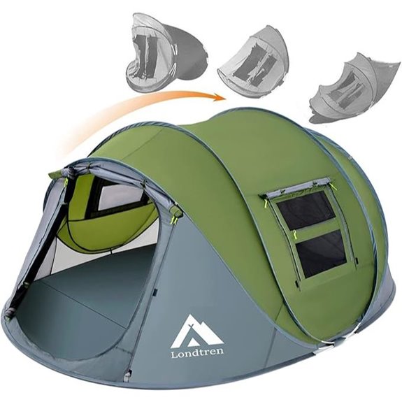 4-Person Waterproof Pop-Up Camping Tent